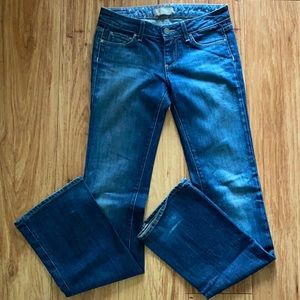 Paige Benedict Canyon Bootcut Dark Denim Jeans